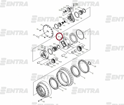 XKAQ-00398 3-я планетарная передача