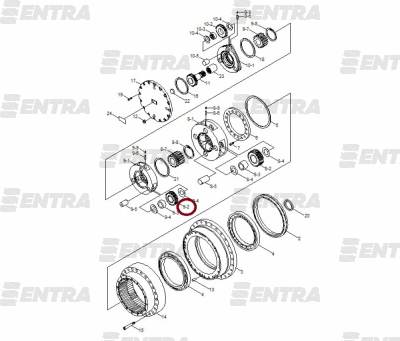 XKAQ-00537 сателлит 2-й планетарной передачи