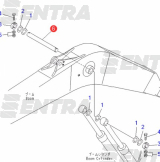 206-70-51190 палец штока г/цилиндра стрелы