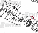 207-27-62150 шестерня коронная