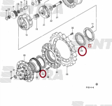 4321887 подшипник редуктора хода