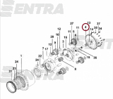 550/43629 вал редуктора хода